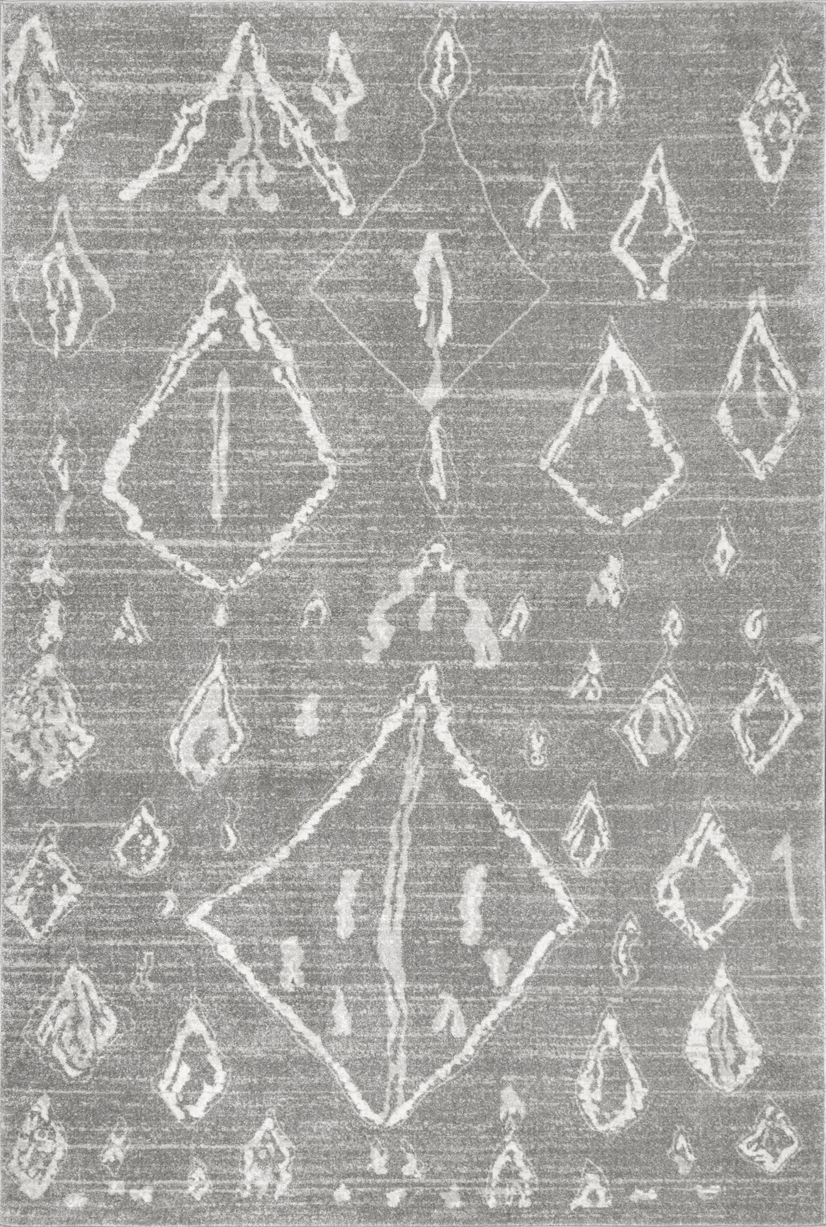 Moroccan Diamonds Rug | Grey