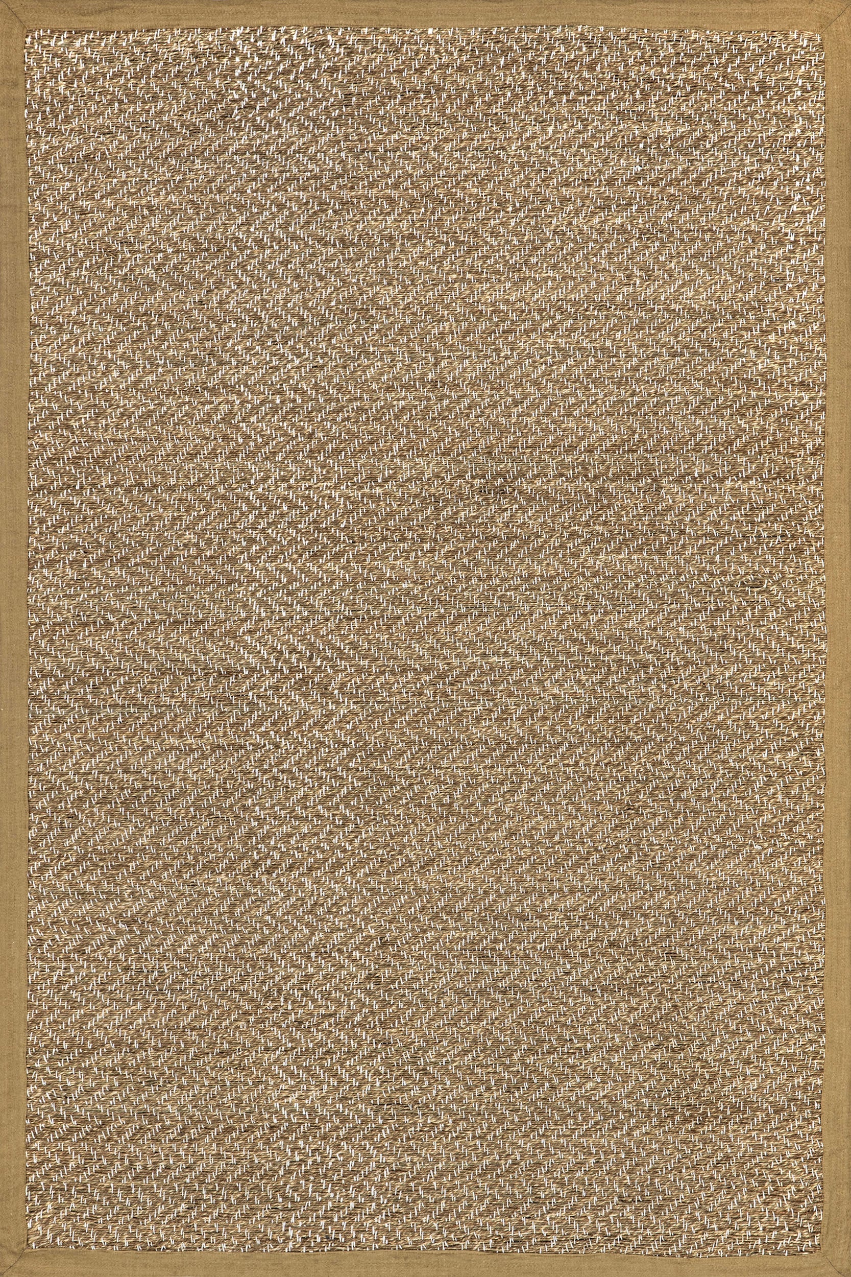 Kyoko Herringbone Seagrass Rug | Beige