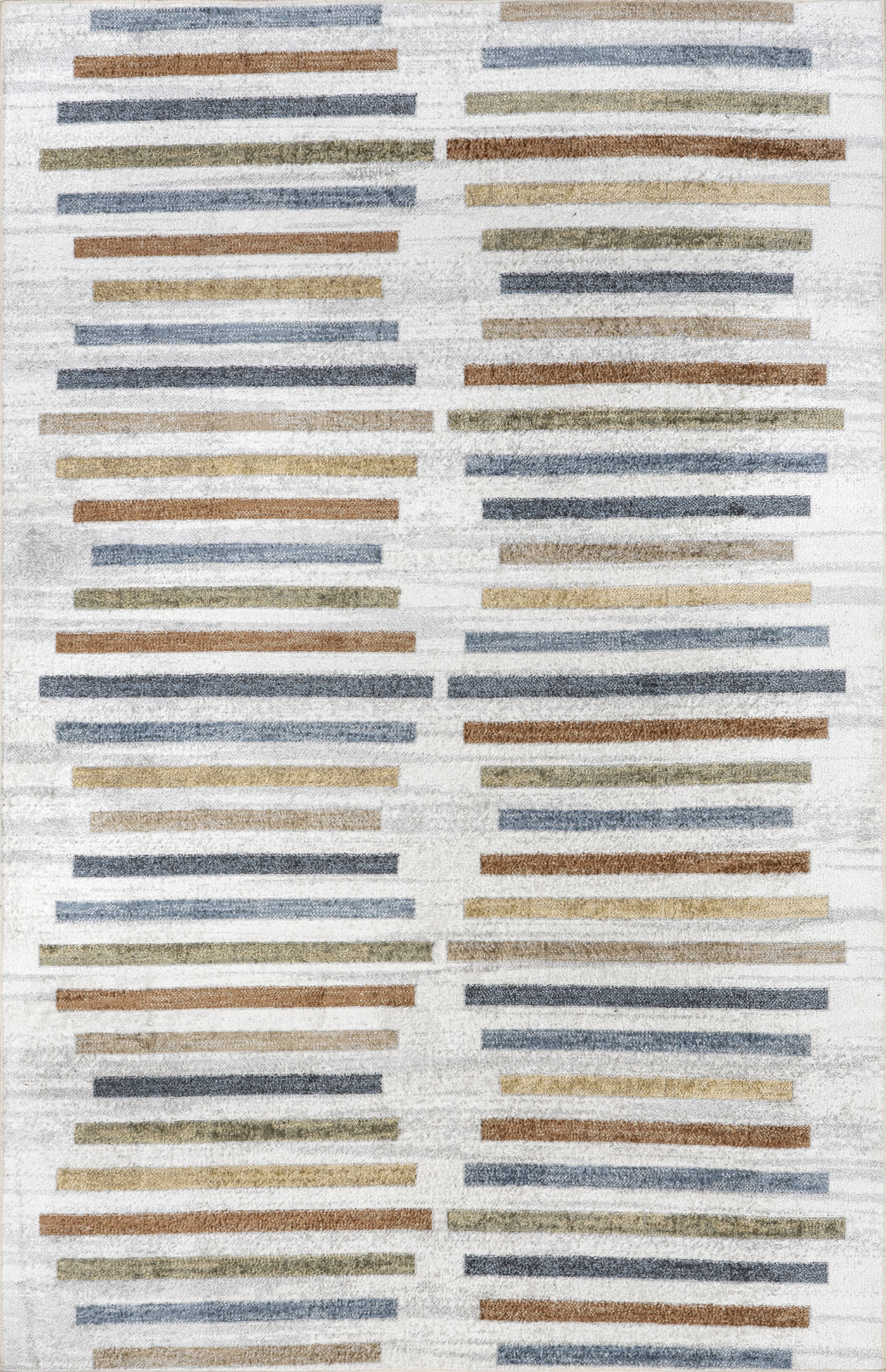 Marlowe Colorful Stripes Washable Rug | Multicolor