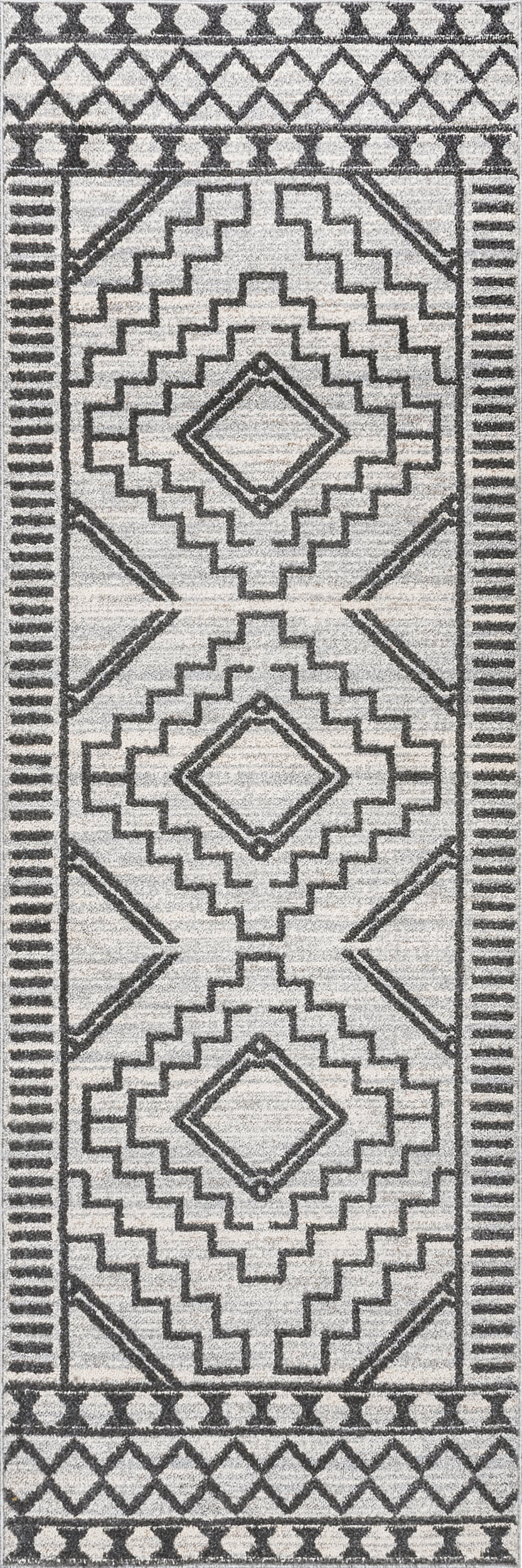 Miranda Moroccan Diamond Rug | Grey