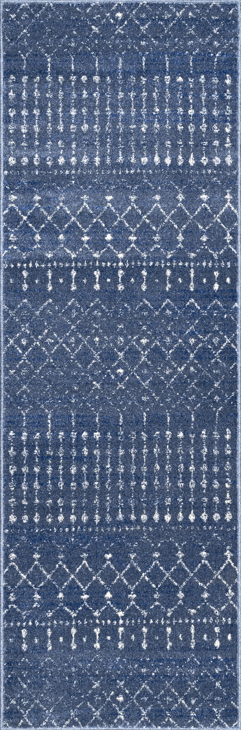 Moroccan Trellis Rug | Dark Blue