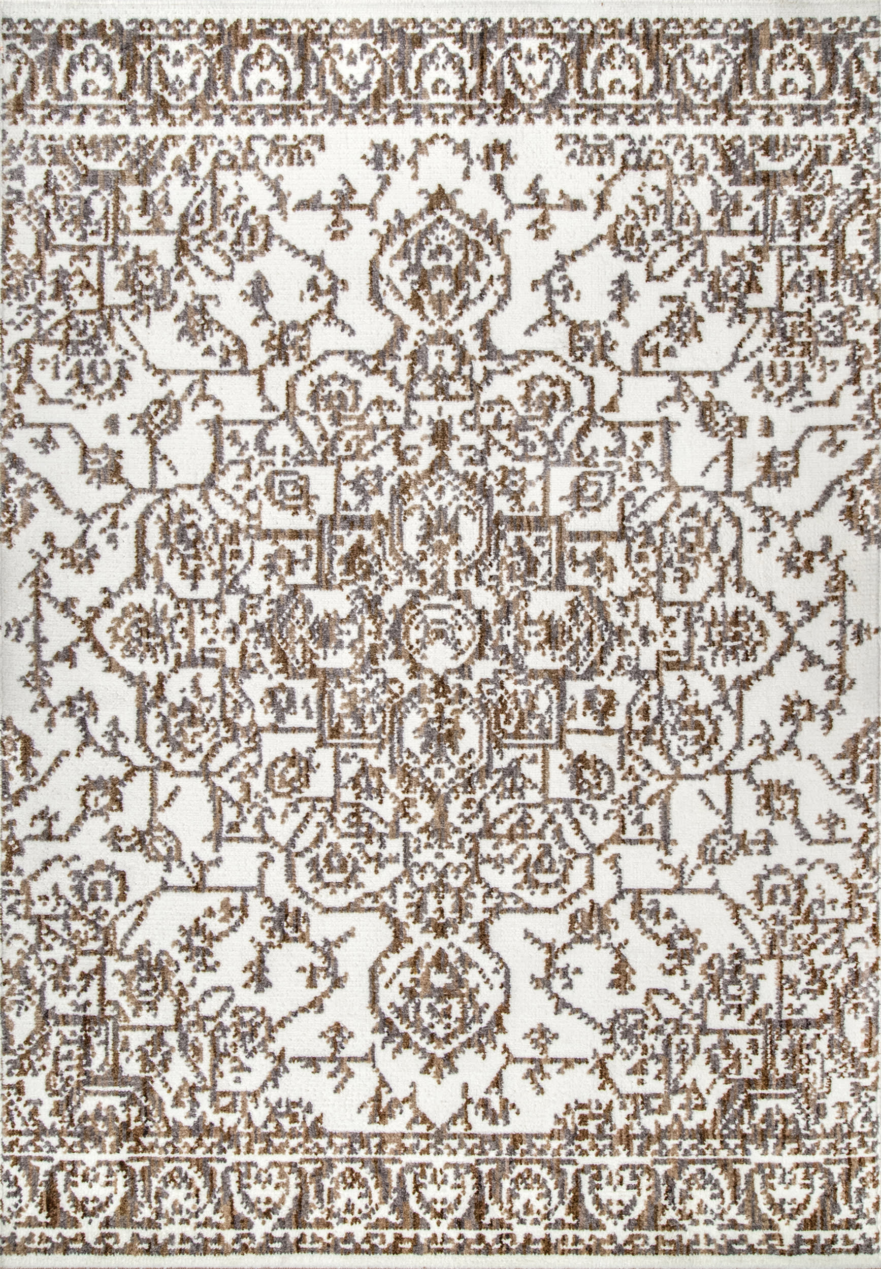 Rosette Medallion Rug | Beige