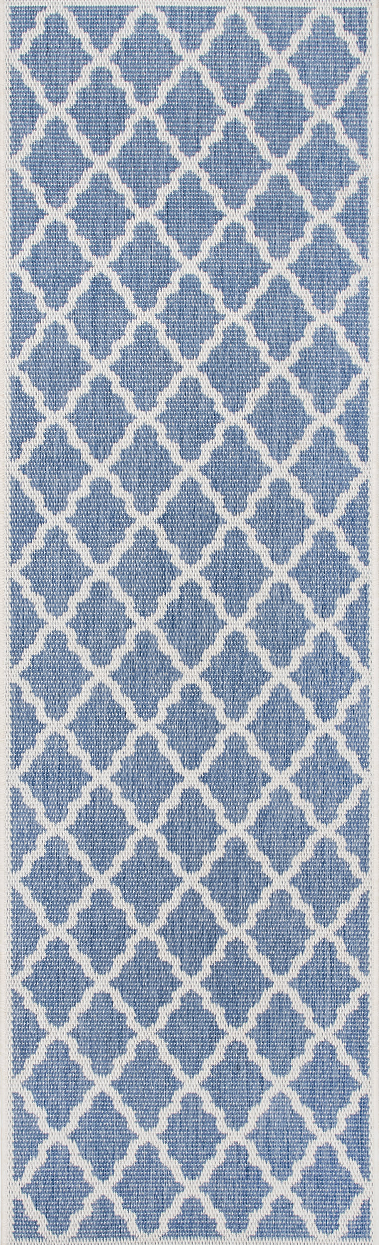 Indoor/Outdoor Moroccan Trellis Rug | Blue
