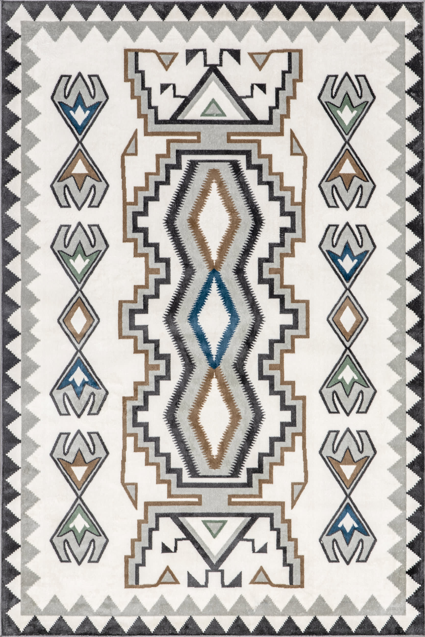 Liz Washable Geometric Rug | Beige
