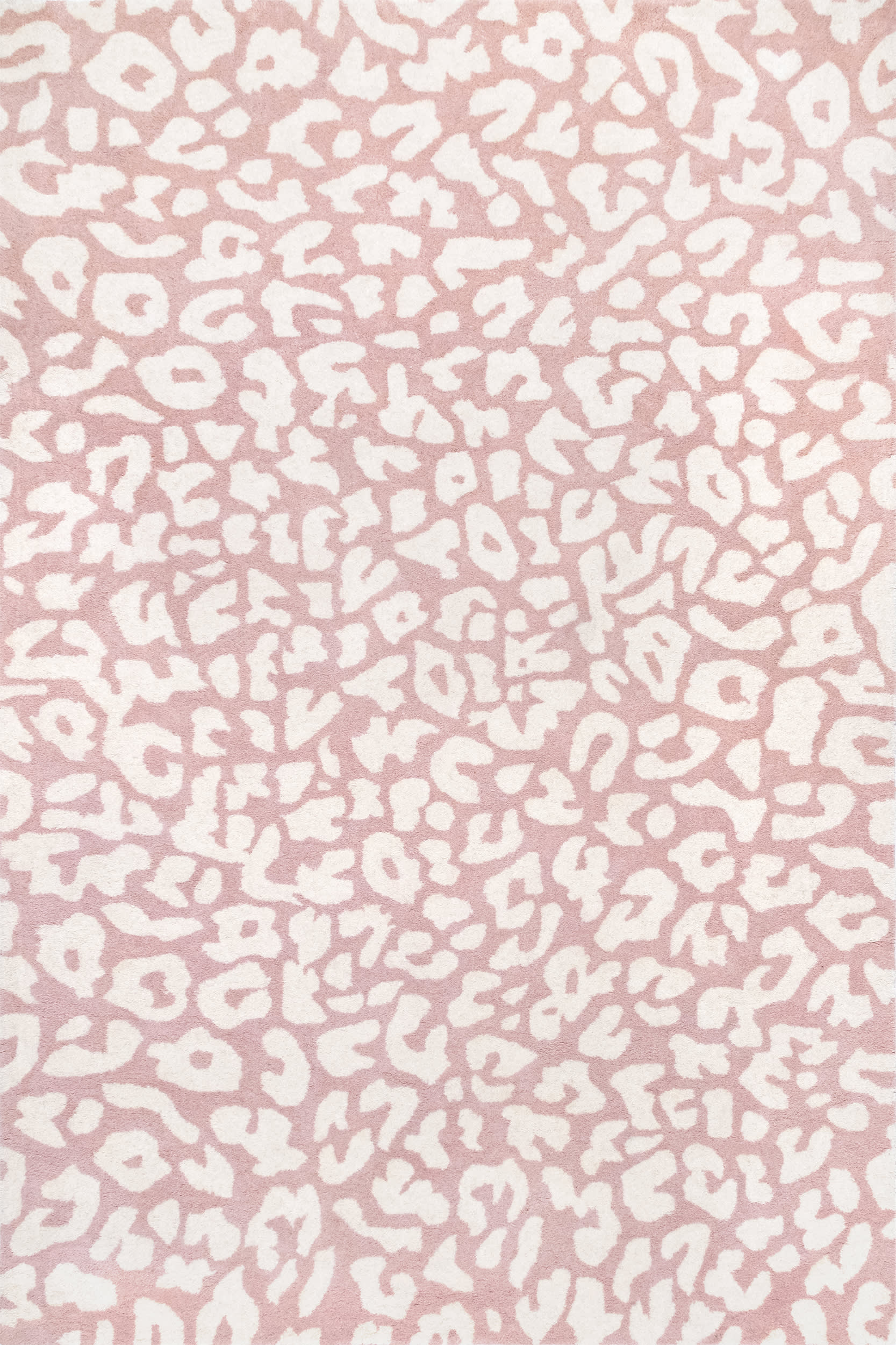 Josephine Wool Leopard Rug | Peach