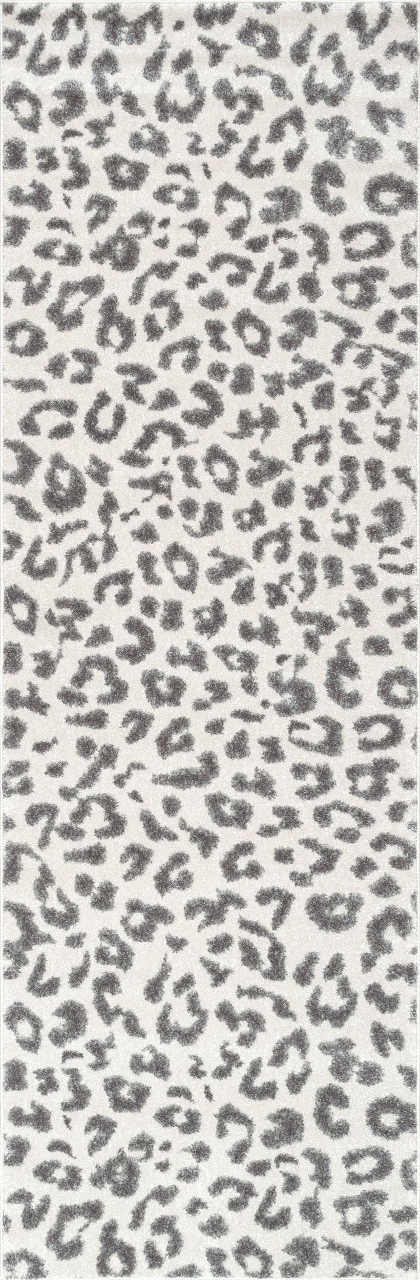 Coraline Leopard Printed Rug | Grey