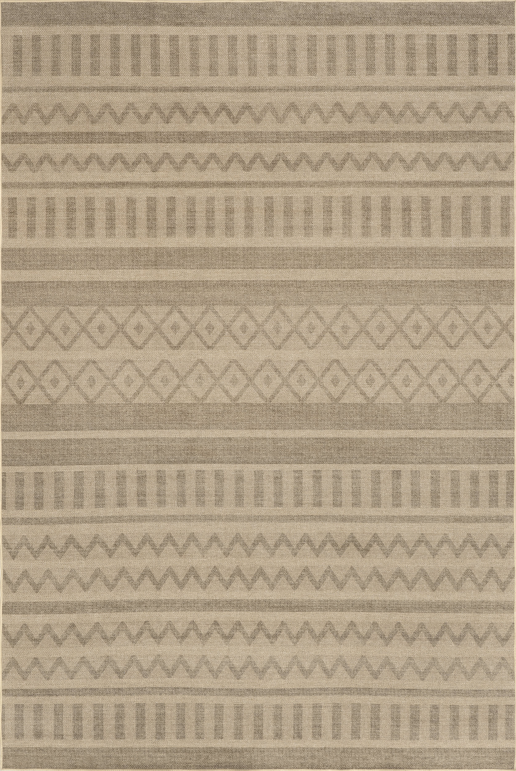 Marcie Easy-Jute Washable Banded Rug | Natural