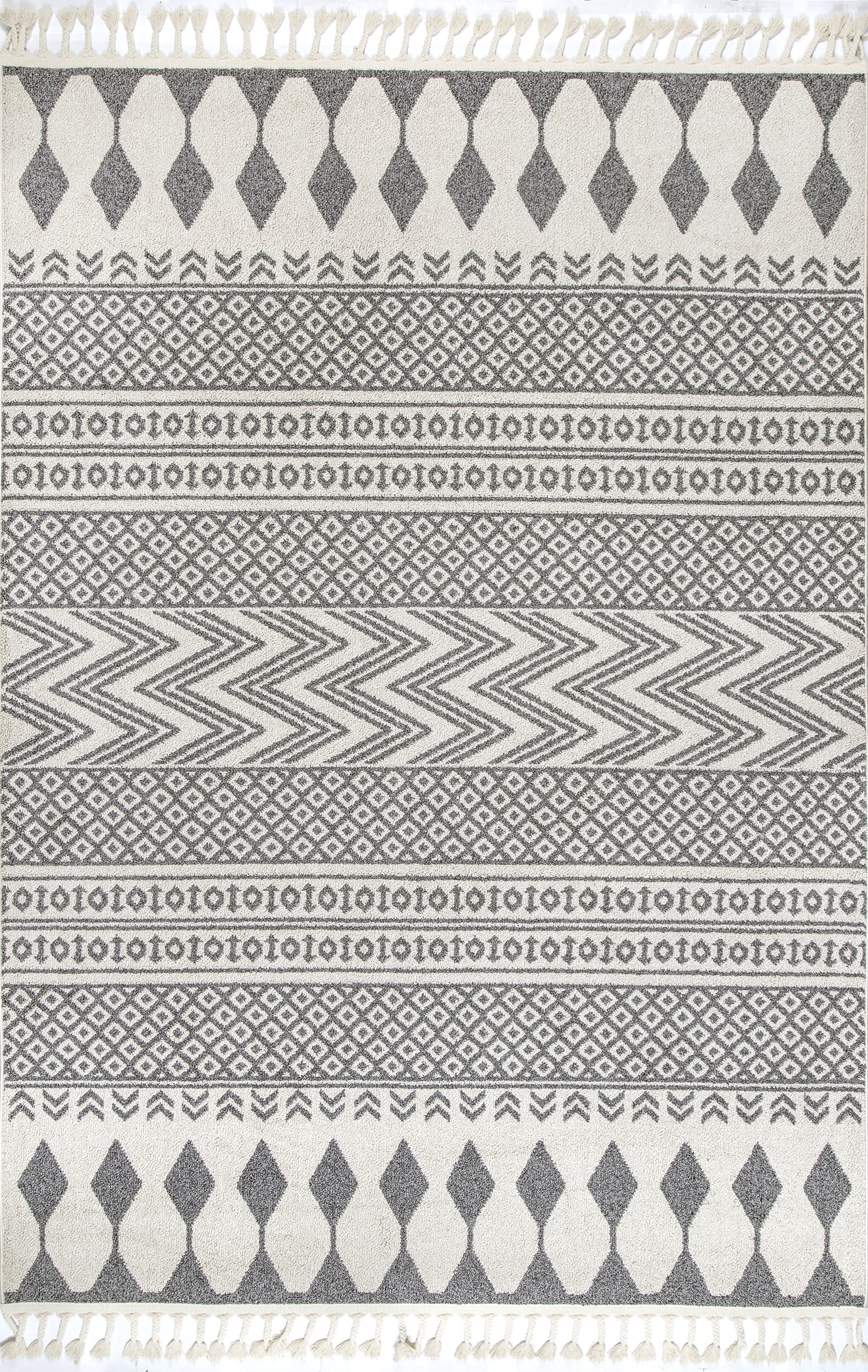 Banded Indoor/Outdoor Rug | Beige