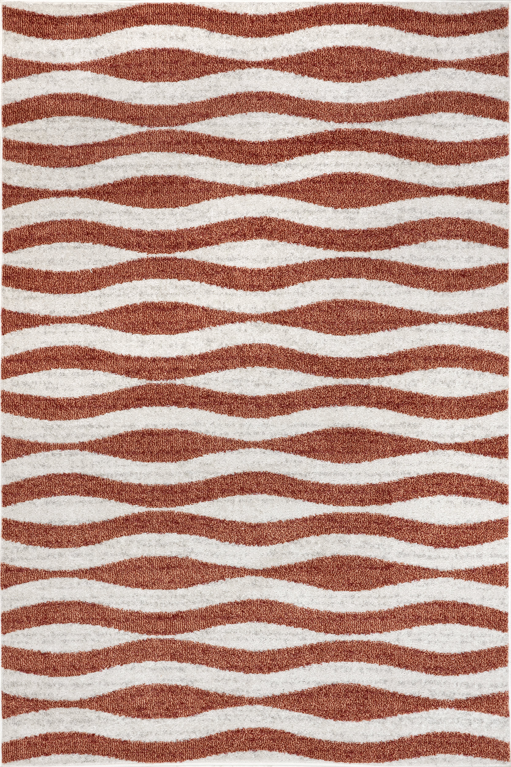 Geometric Waves Rug | Pink