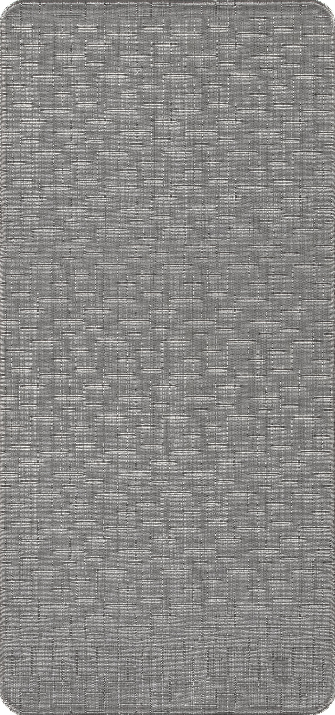 Crosshatched Woven Anti-Fatigue Mat | Silver