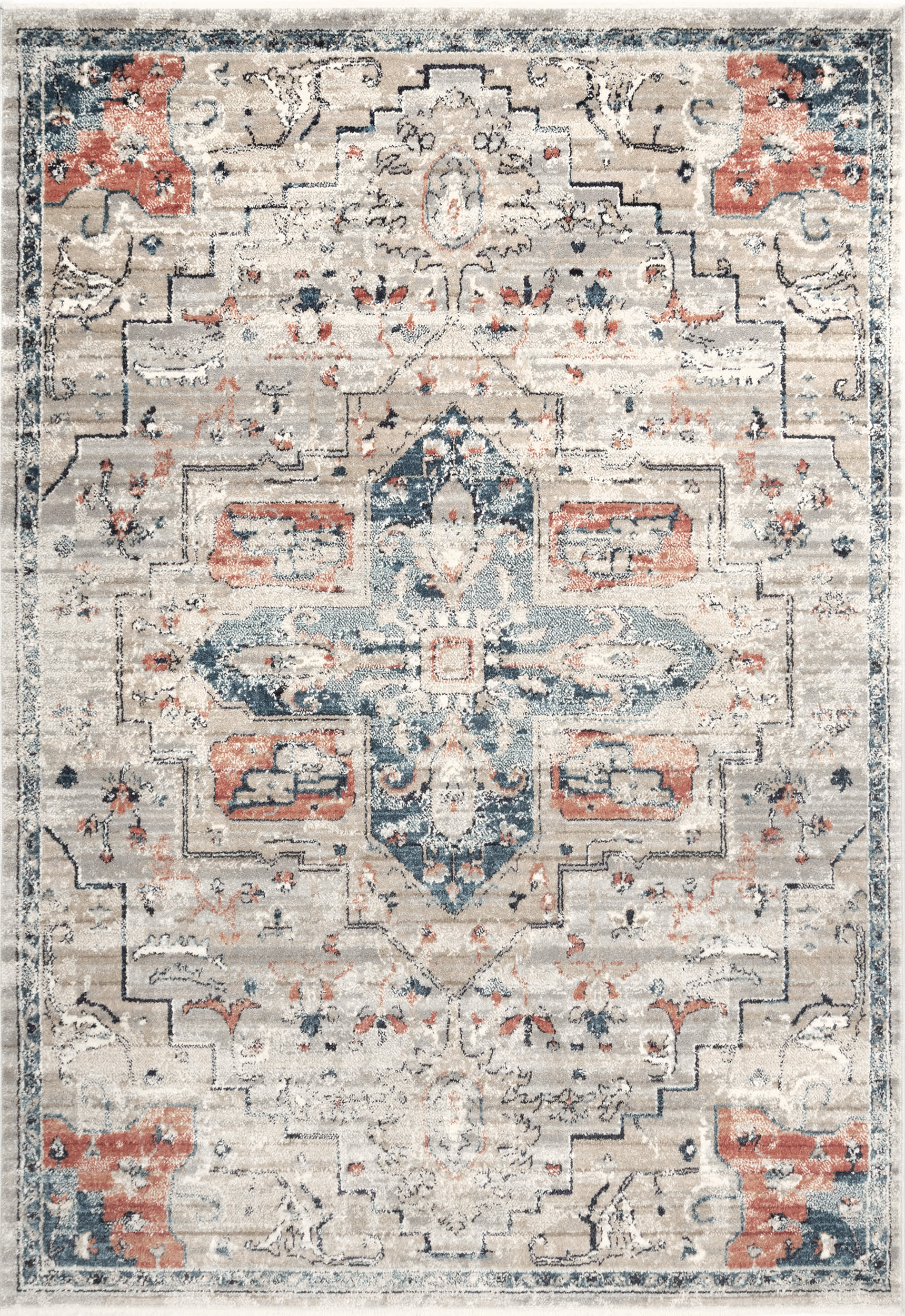 Croix Medallion Rug | Blue