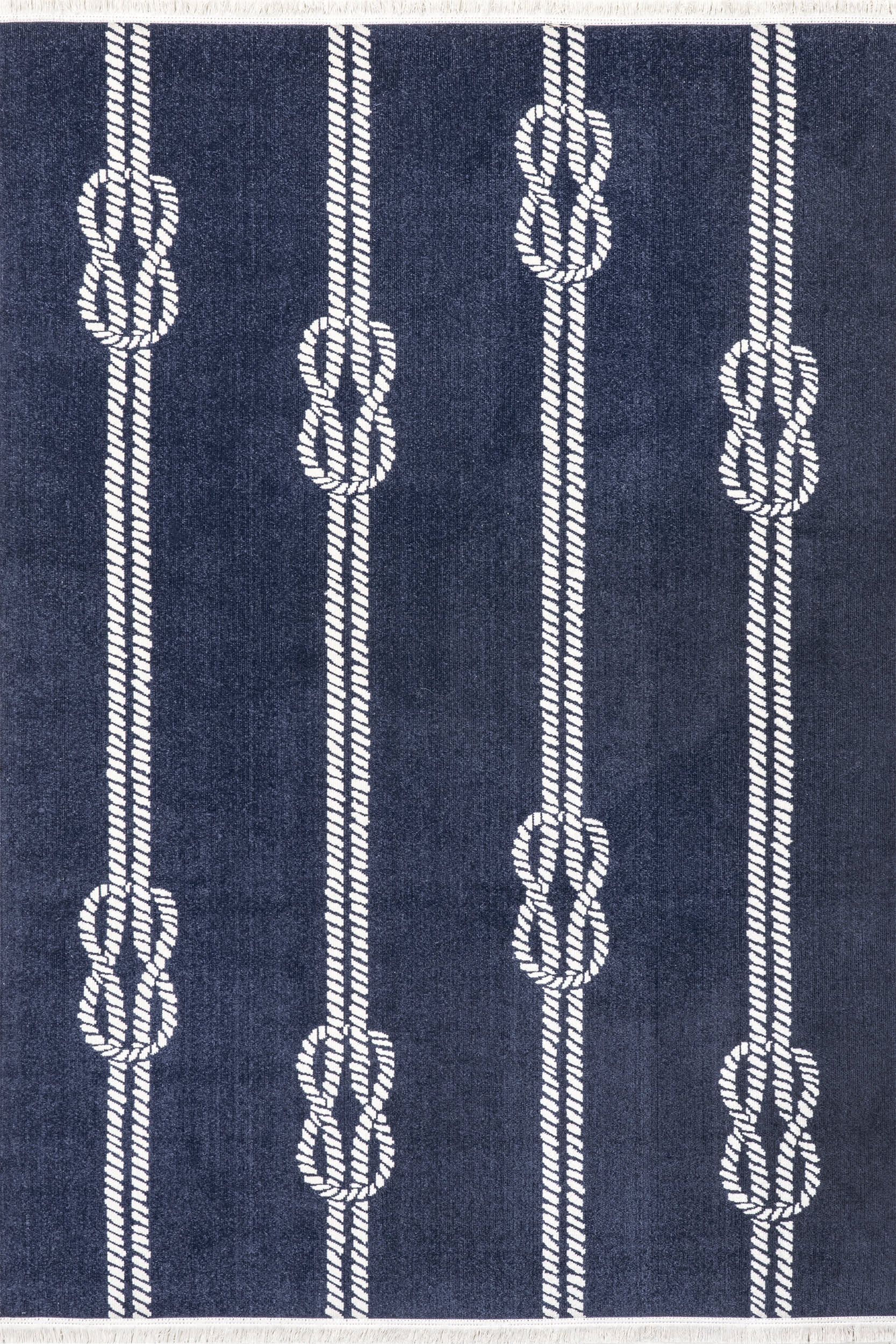 Melpomene Nautical Indoor/Outdoor Rug | Navy